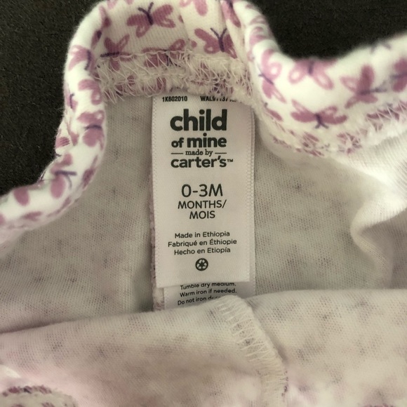 2 Baby Girl Pants Size 0-3 Months - Picture 7 of 7